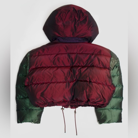 Issey Miyake 1993 Fall runway silk down iridescent metallic puffer jacket - Picture 3 of 16